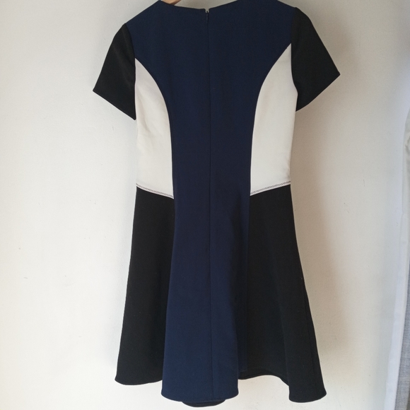 NWT Jonathan Simkhai 2 Angle Colorblock A-Line Dress - Picture 4 of 9